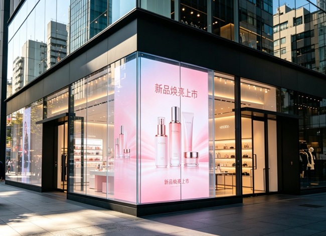 华邦瀛美妆店led透明屏案例实拍.jpg